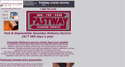 Desktop Screenshot of fastwaycourierservice.com